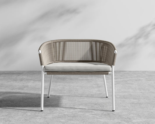 Afton Outdoor Lounge Chair - Black Cord, Black, Outdoor Fabric - Palisades