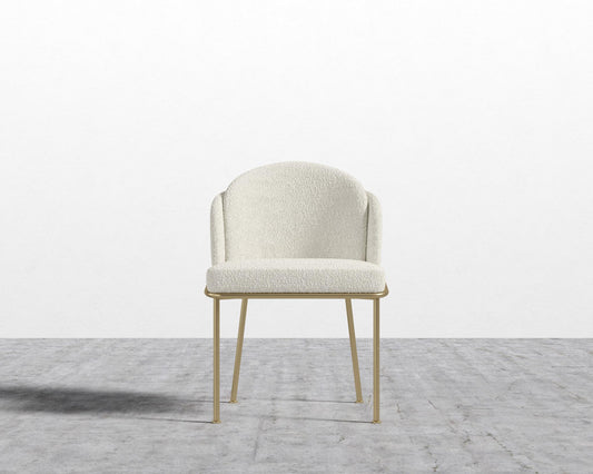 Angelo Dining Chair - Black - Angelo, Chatou Bouclé - Pearl