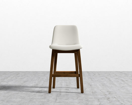 Aubrey Counter Stool - Natural, Microfiber Leather - Trento Eggshell