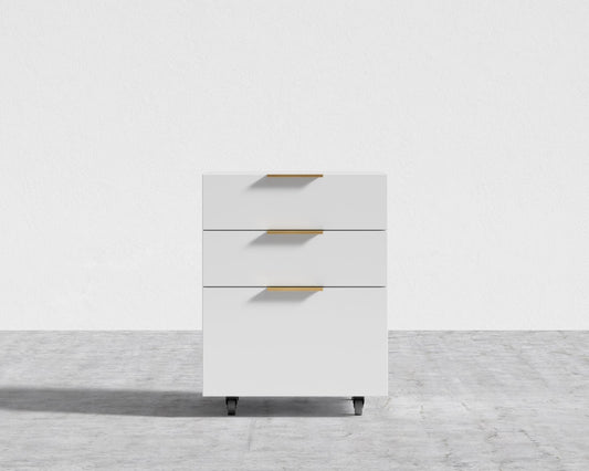 Augustus Storage Unit - Glossy White Lacquer