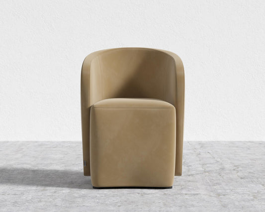 Aulus Dining Chair - Plush Velvet - Dune