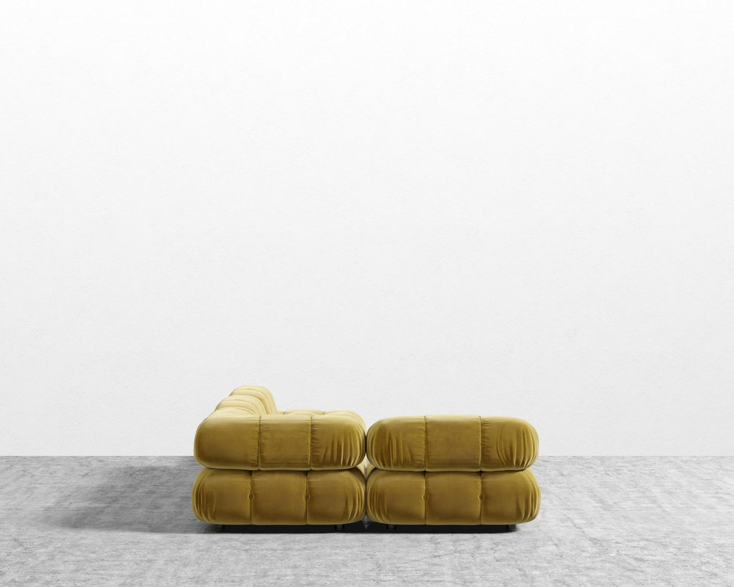 Belia Modular Sectional - Plush Velvet - Golden Beryl