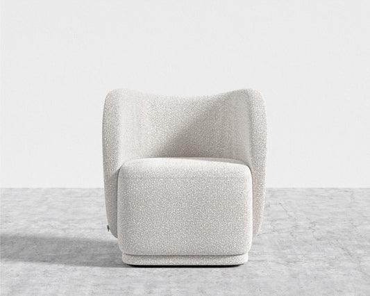 Diane Lounge Chair - Chatou Bouclé - Pearl