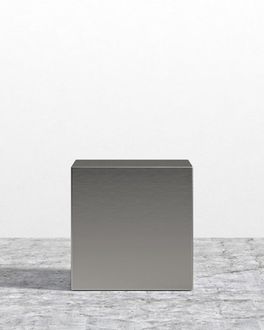 Liza Side Table - Brushed Stainless Steel
