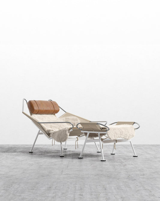 Flag Halyard Chair and Ottoman