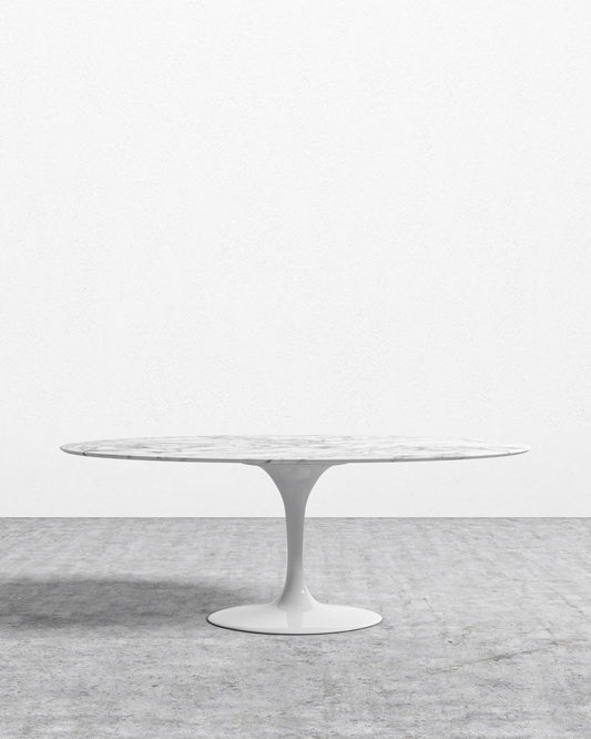Tulip Table Oval - Carrara