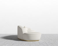 Reya Curved Sectional - Brushed Brass - Grand Curved, Curved Chaise Left, Modern Felt - Alesund