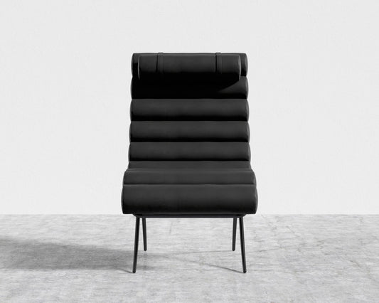 Jericho Lounge Chair - Black - Jericho, Trento Microfiber Leather - Trento Jet Black