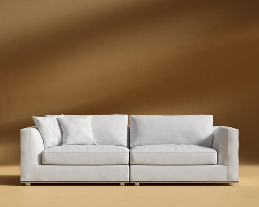 Milo Sofa - Performance Linen - Swan