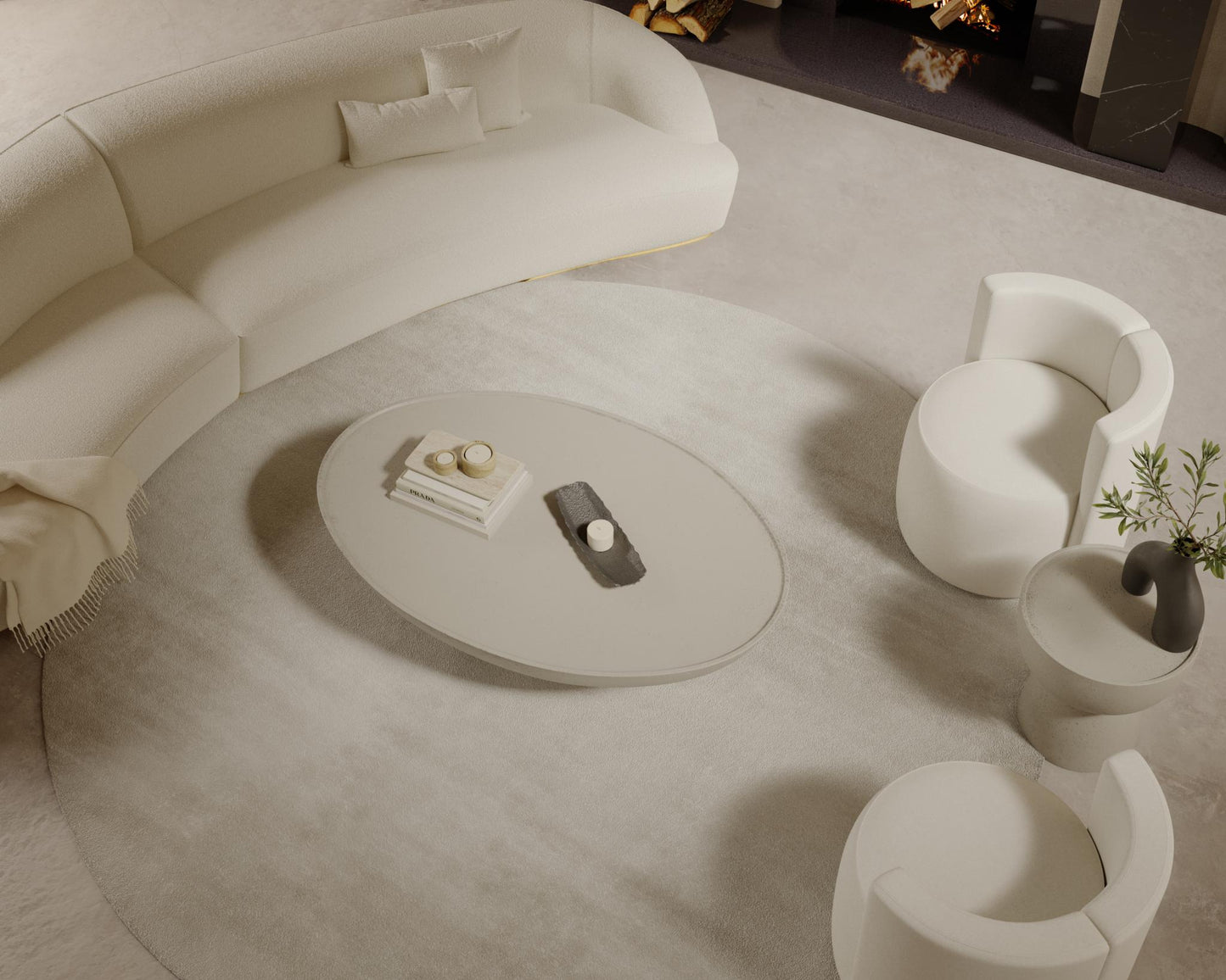 Reya Curved Sectional