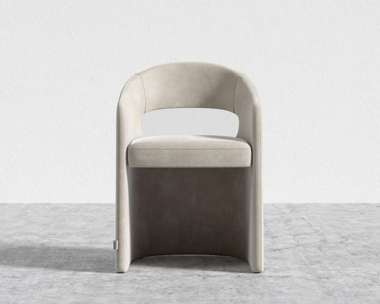 Rhea Dining Chair - Venice Vegan Suede - Latte